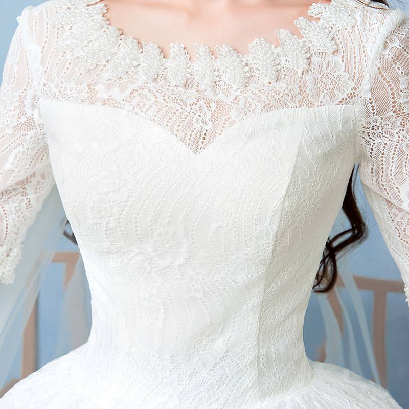 韩版齐地婚纱新款公主蓬蓬裙新娘婚纱礼服批发HB0002