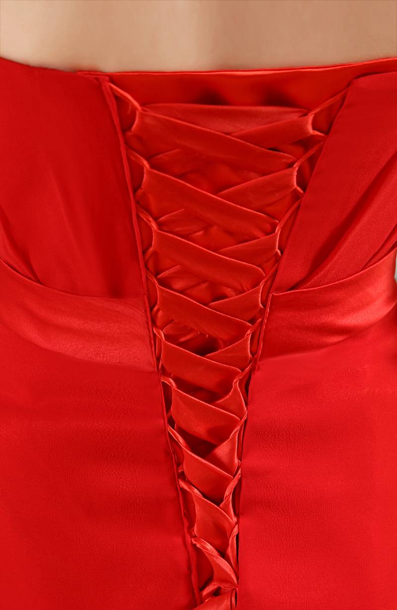 婚礼长款敬酒礼服中国红新娘伴娘晚礼服定制批发LIFU010